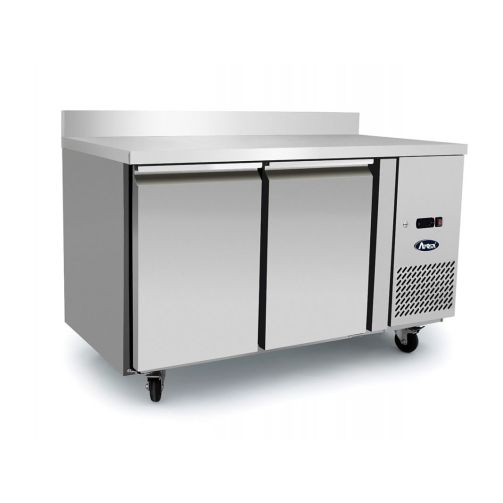 Atosa EPF3462HDSB 2 Door Preparation Counter Freezer with Splash Back, 280 Litres