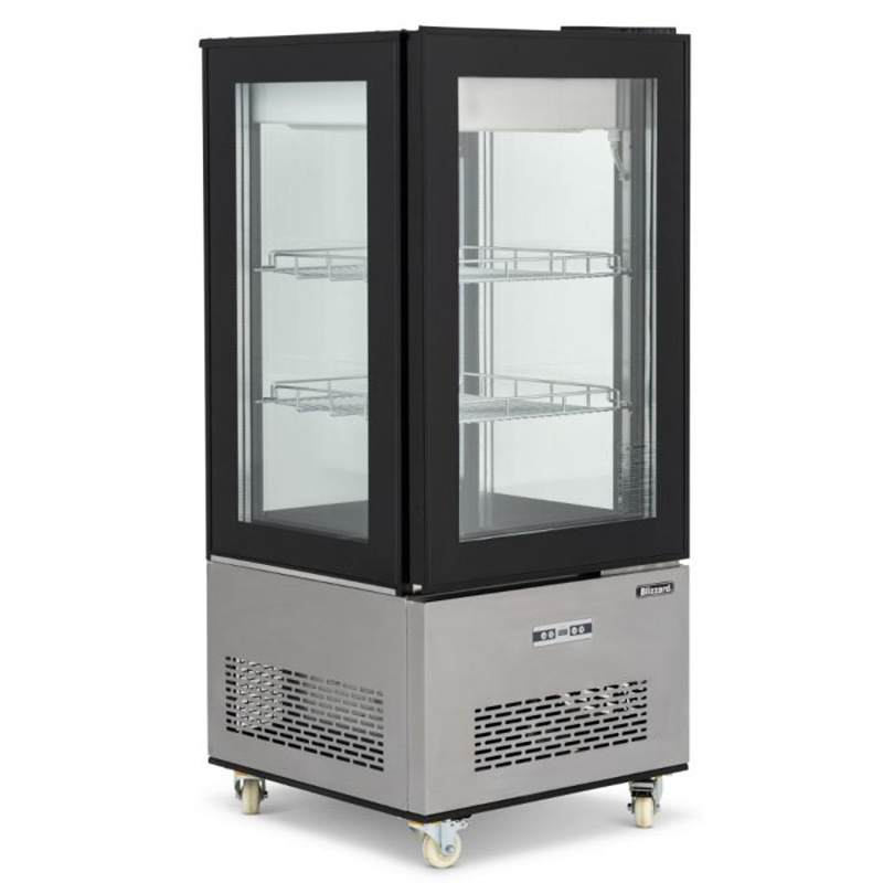 Blizzard CD270L Square Case Cake Display, Angled Front/Left Side View