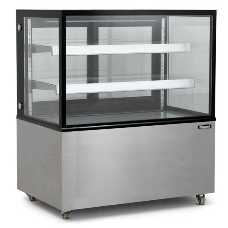 Blizzard DF470 Mobile Display Merchandiser 1515mm Wide, Angled Front/Left Side View