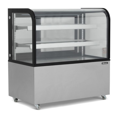 Blizzard DC470 Mobile Display Merchandiser 1516mm Wide Angled Front/Left Side View