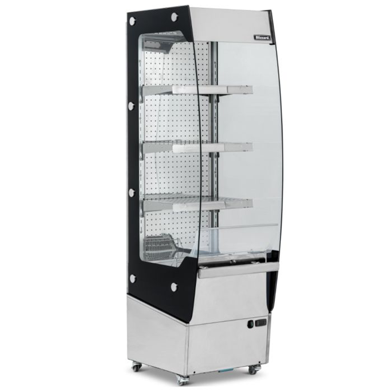 Blizzard BHD50 Heated Tiered Display, Angled Front/Left Side View