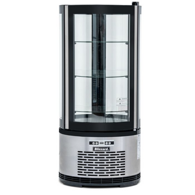 Blizzard CD100R Round Case Cake Display, Front View