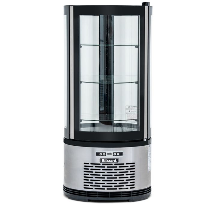 Blizzard CD100R Round Case Cake Display, Front View