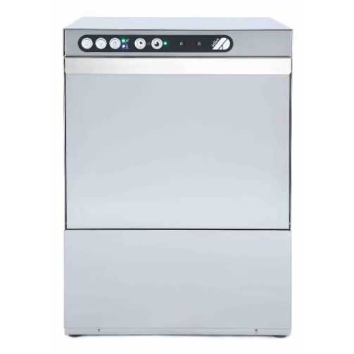 Adler AD40GL-DPSO 400mm Basket Glasswasher with Chemical Pump, Drain Pump & Integral Water Softener, 16 Pint Capacity