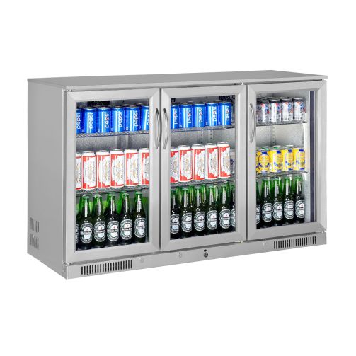 Sterling Pro Green SP3HC-STS Triple Door Stainless Steel Bottle Cooler, 274 x 330ml Bottles
