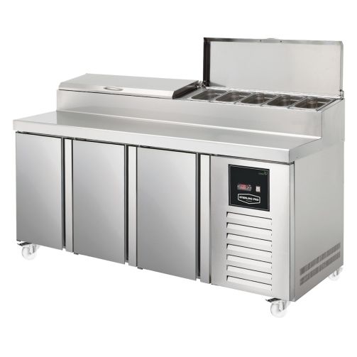 Sterling Pro Green SPIZ-180 3 Door Refrigerated Preparation Counter