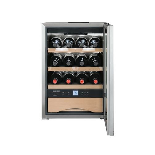 Liebherr WKES 653 Stainless Steel Undercounter Wine Cooler, 48 Litres