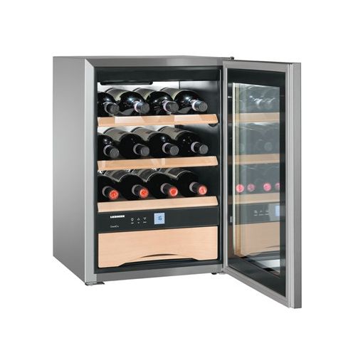 Liebherr WKES 653 Stainless Steel Undercounter Wine Cooler, 48 Litres