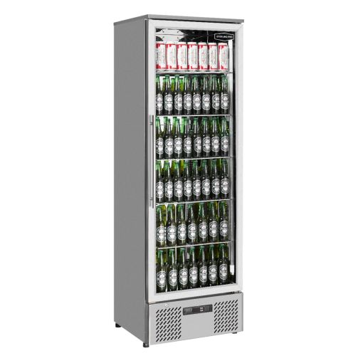 Sterling Pro Green SP110-STS Single Door Stainless Steel Upright Bottle Cooler, 293 Litres