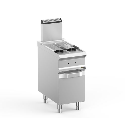 Hobart Ecomax HEFRG74A2V Floorstanding Double Basket Gas Fryer, 2 x 7 Litres
