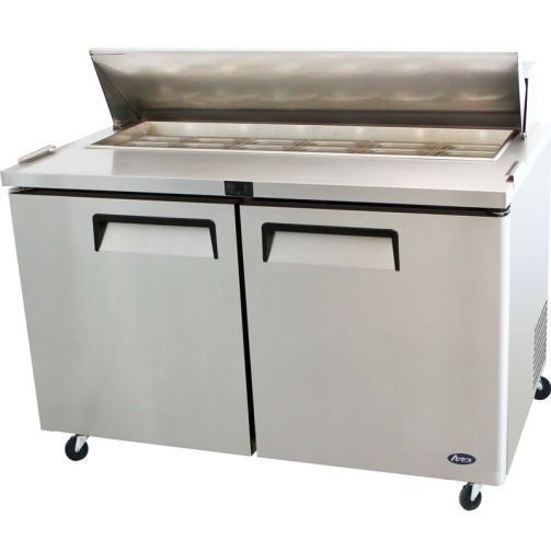 Atosa MSF8303GR 2 Door Heavy Duty Ambient Preparation Counter, 487 Litres