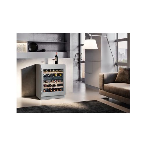 Liebherr WTes 1672 Vinidor Stainless Steel Glass Single Door Undercounter Wine Cabinet, 34 x 750ml Bottles