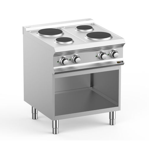 Hobart Ecomax HEPR77A 4 Plate Round Hob on Open Cupboard, 8.2kW
