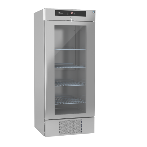 Hoshizaki Premier KG BW80 DR U Glass Single Door Stainless Steel Upright Display Refrigerator, 610 Litres