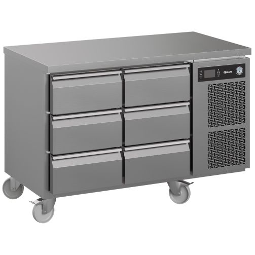 Hoshizaki Premier K 2 A 3D 3D C U 6 Drawer Stainless Steel Refrigerated Counter, 301 Litres