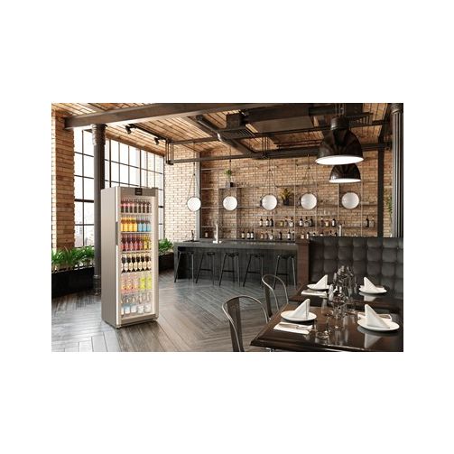 Liebherr MRFVD 4011 Glass Single Door Grey Display Fridge, 400 Litres