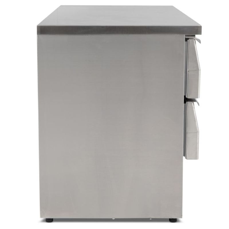 Blizzard BCC2-4D Compact Four Drawer Counter Refrigerator Left Side View