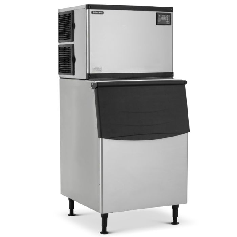 Blizzard BIM230 High Capacity Ice Maker & Bin Front/Left Angled View