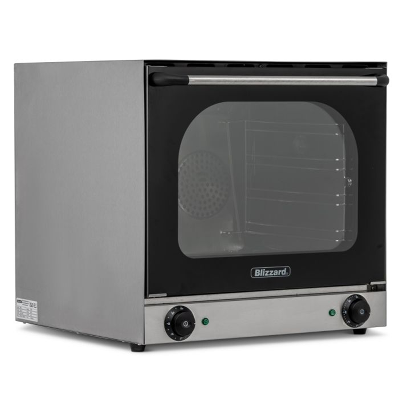 Blizzard BCO1 2670W Glass Door Convection Oven Angled Front/Left Side View