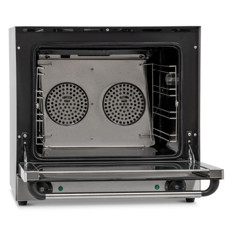 Blizzard BCO1 2670W Glass Door Convection Oven, Front Facing View With An Open Door