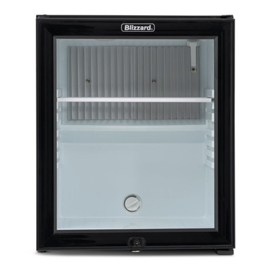 Blizzard BMB30G Single Glass Door Mini Bar Front View
