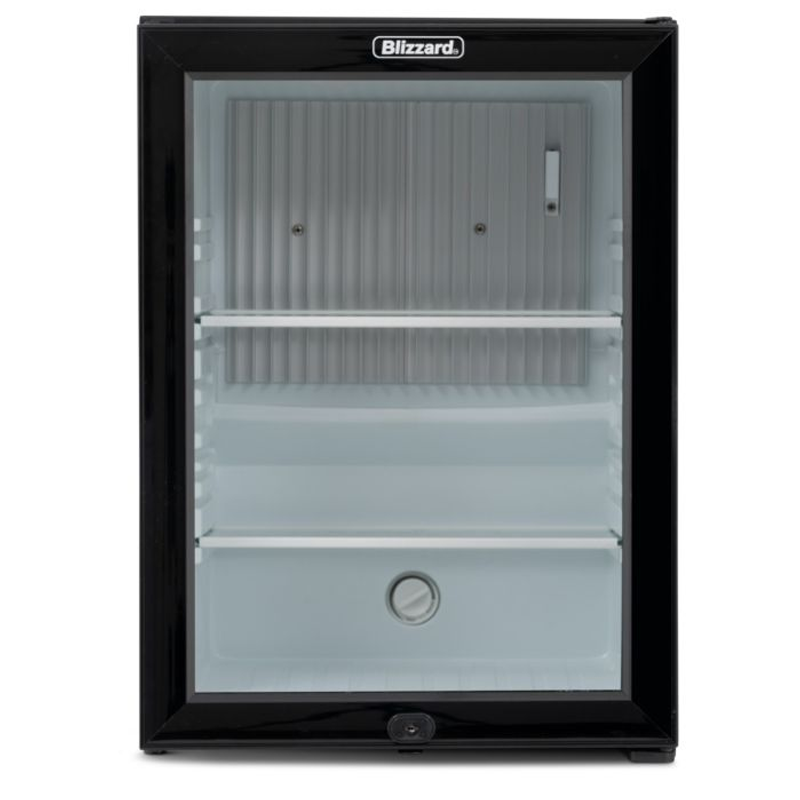 Blizzard BMB40G Single Glass Door Mini Bar Front View
