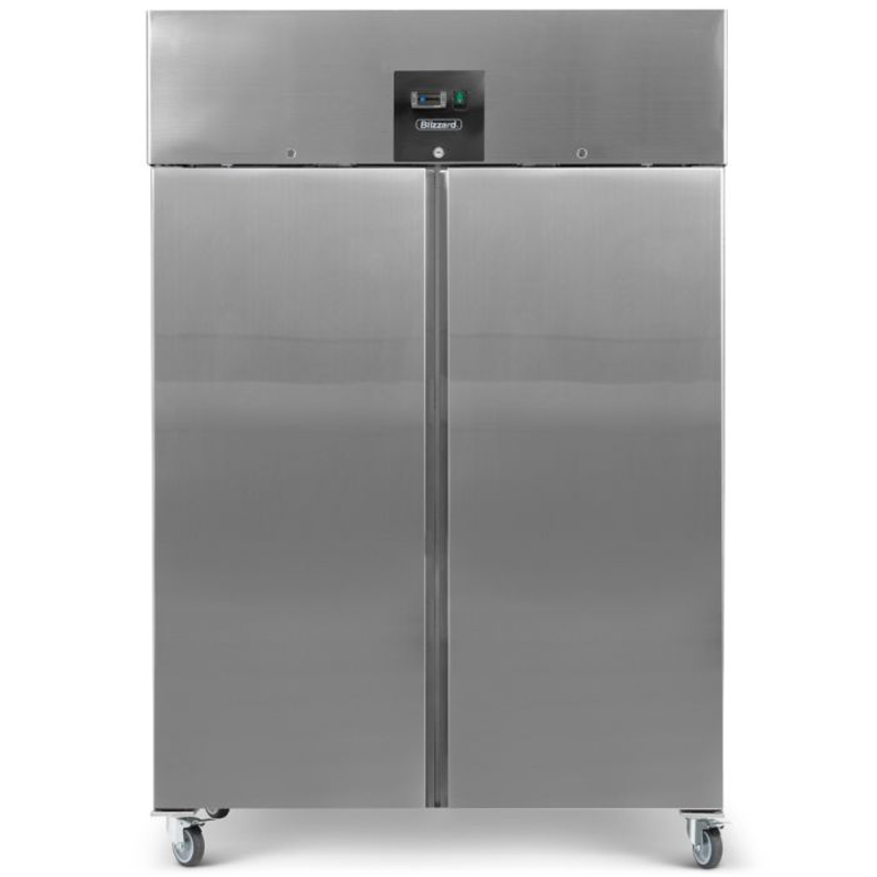Blizzard BR2SS Double Door Ventilated SS Refrigerator 1300L Front View