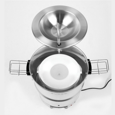 Burco HW01 Mobile Hand Wash Basin, Close Up View Of Waste Bucket And Lid