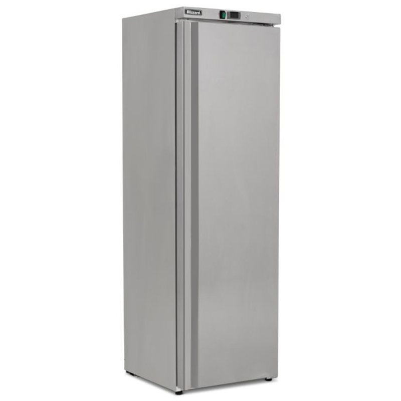 Blizzard LS40 Upright 320L Capacity, Single Hinged Door Freezer, Angled Front/Left Side View