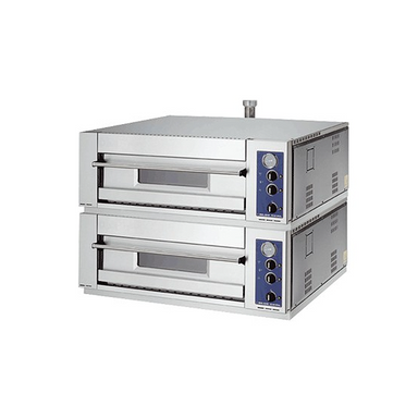 Blue Seal 830-EM Double Stacked Electric Pizza Oven - Angled Front/Right Side View