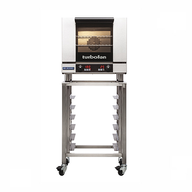Blue Seal E23D3 Electric Convection Oven - Front Facing View On SK23 Oven Stand (Not Included)