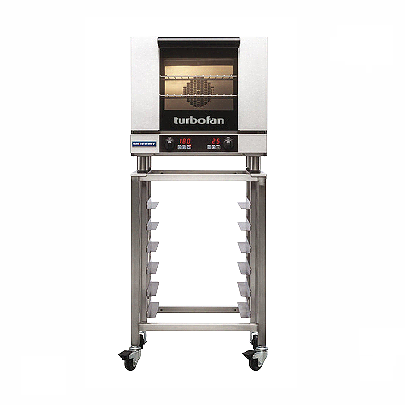 Blue Seal E23D3 Electric Convection Oven - Front Facing View On SK23 Oven Stand (Not Included)
