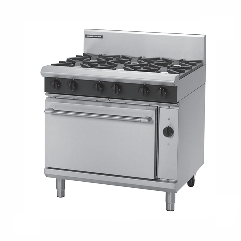 Blue Seal Evolution GE56A Electric Convection Oven - Angled Front/Right Side View
