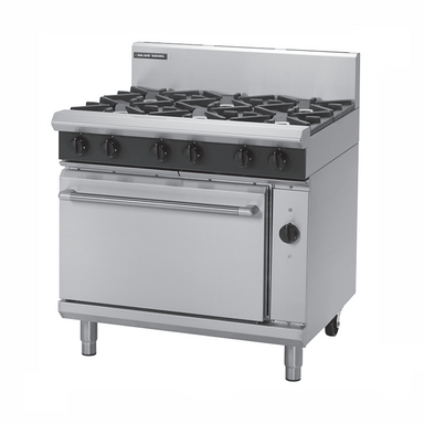Blue Seal GE56D Gas Range Electric Convection Oven - Angled Front/Right Side View