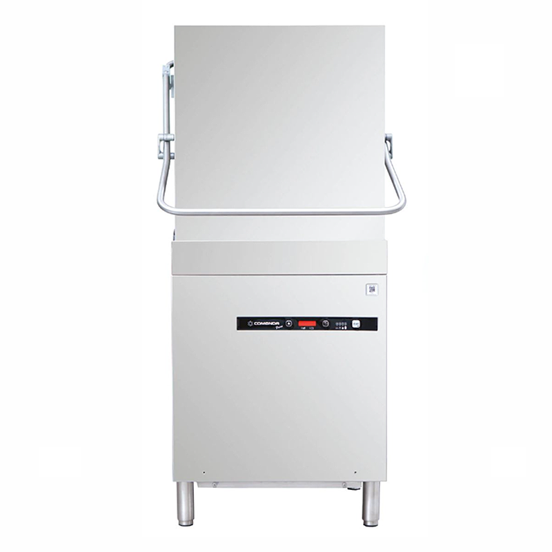 Comenda PC07 RA Hood/Pass Through Dishwasher With Water Softener - Front Facing View
