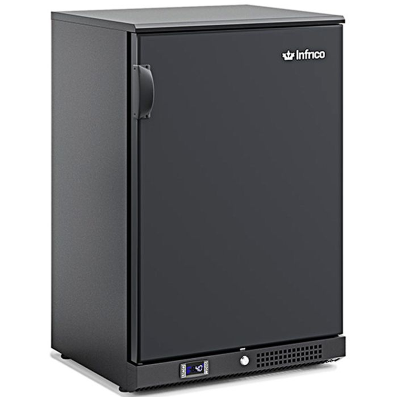 Infrico ERV15PP Single Solid Door Bottle CoolerAngled Left Side/Front View