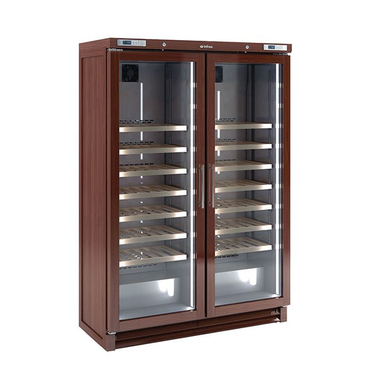Infrico EVV200MX Upright Double Door Wine Cellar Angled Front/Left Side View
