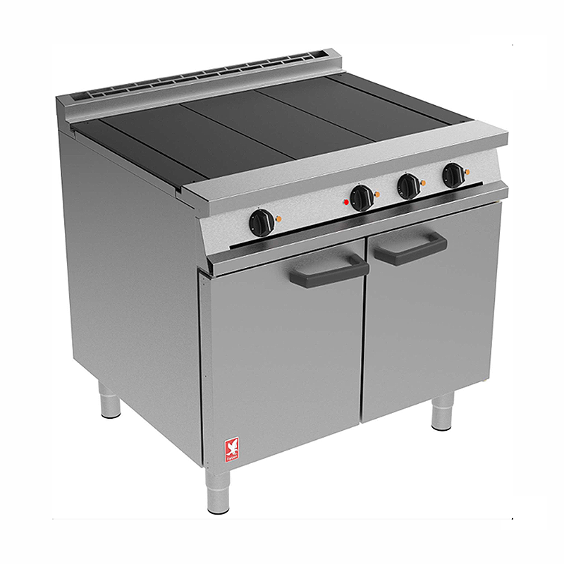 Falcon Dominator E3101 Three Hotplate Oven Range, Angled Front/Left Side View