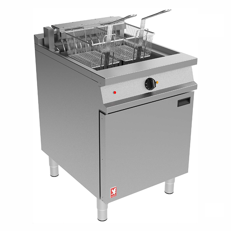 Falcon Dominator E3860 Single Pan, Twin Basket Fryer, Angled Front/Left Side View