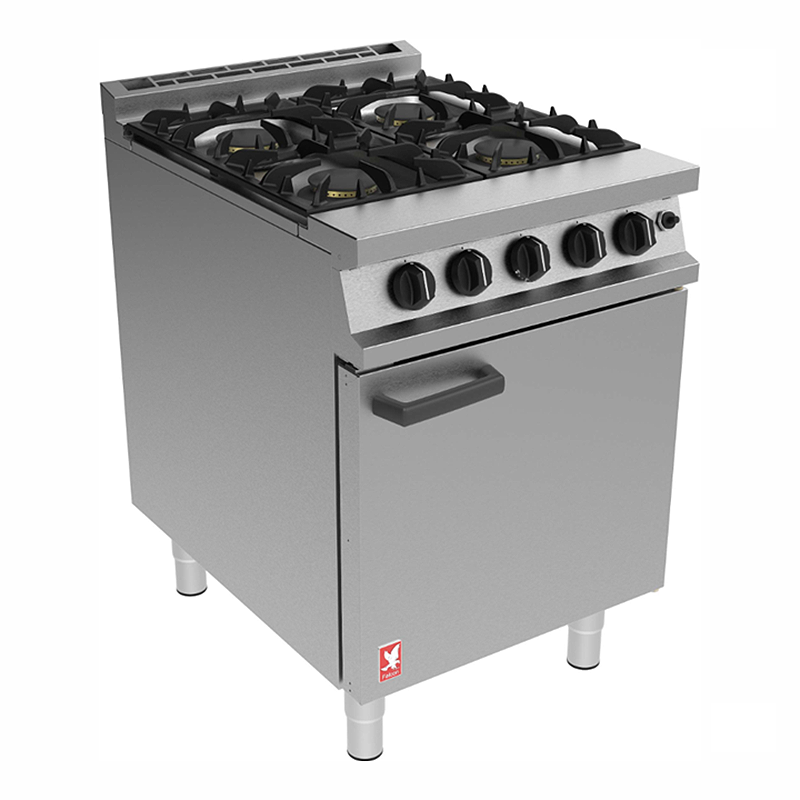 Falcon Dominator G3161 Open Top Gas Range, Angled Front/Left Side View