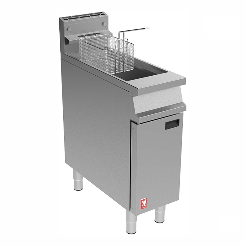 Falcon Dominator G3830 Single Pan, Single Basket Fryer, Angled Front/Left Side View
