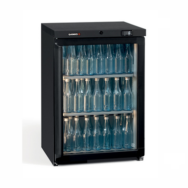 Gamko LG3/150RG Single Door Bottle Cooler - Angled Front View