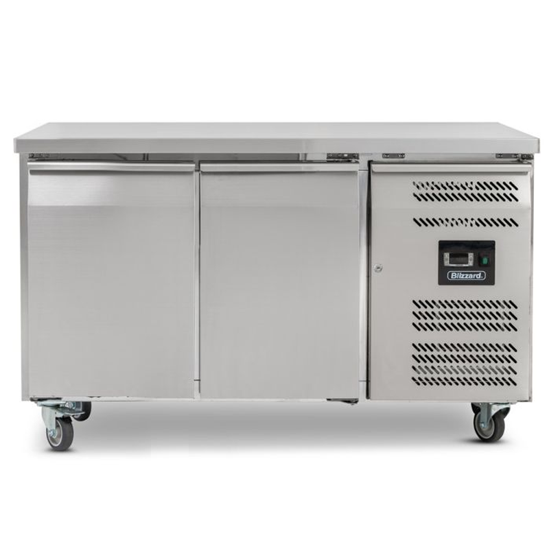 Blizzard HBC2NU Double Hinged Door Counter Refrigerator Front View