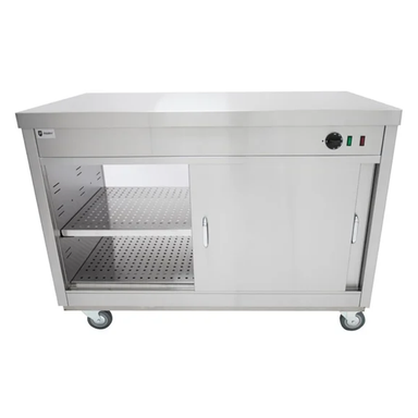 Parry Hot Cupboard with Passthrough HOT15P Front View With Open Hot Cupboard