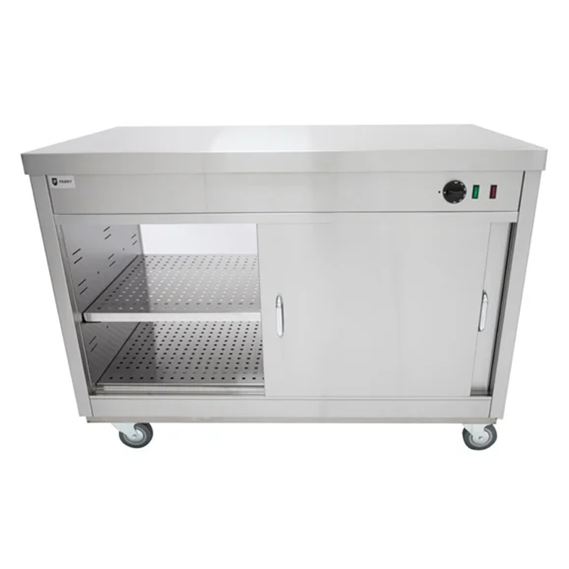 Parry Hot Cupboard with Passthrough HOT15P Front View With Open Hot Cupboard