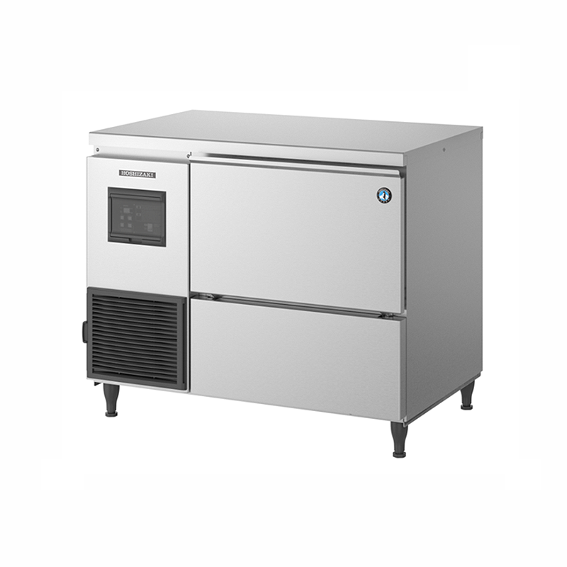 Hoshizaki FM-120KE-50-HC Flake Ice Maker - Angled Front/Right Side View
