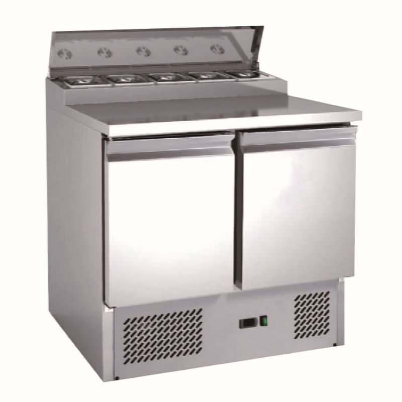 Koolmax KMC2EN 2 Door Saladette Prep Counter Fridge