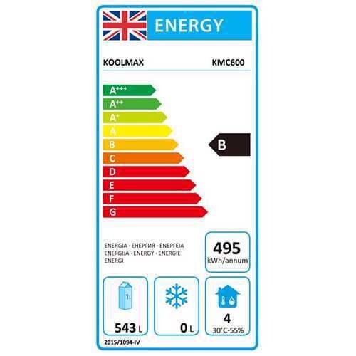 Koolmax KMC600 Energy Label