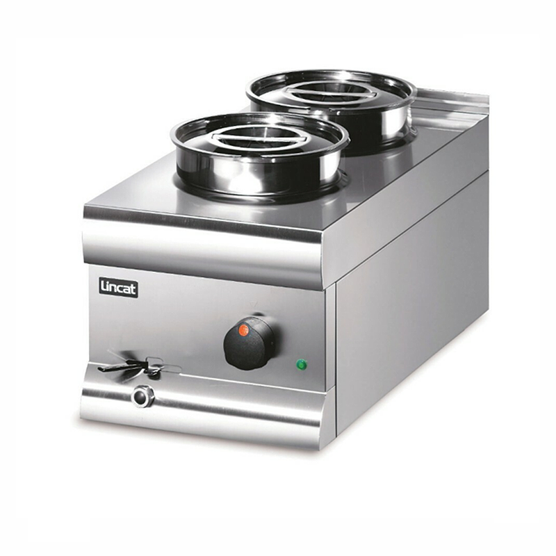 Lincat Silverlink 600 BS3W Counter-Top Wet Heat Bain Marie, Angled Front View