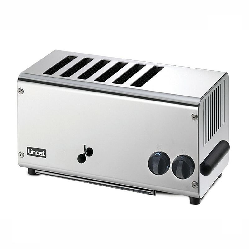 Lincat LT6X Electric Counter Top 6 Slots Toaster - Angled Front View